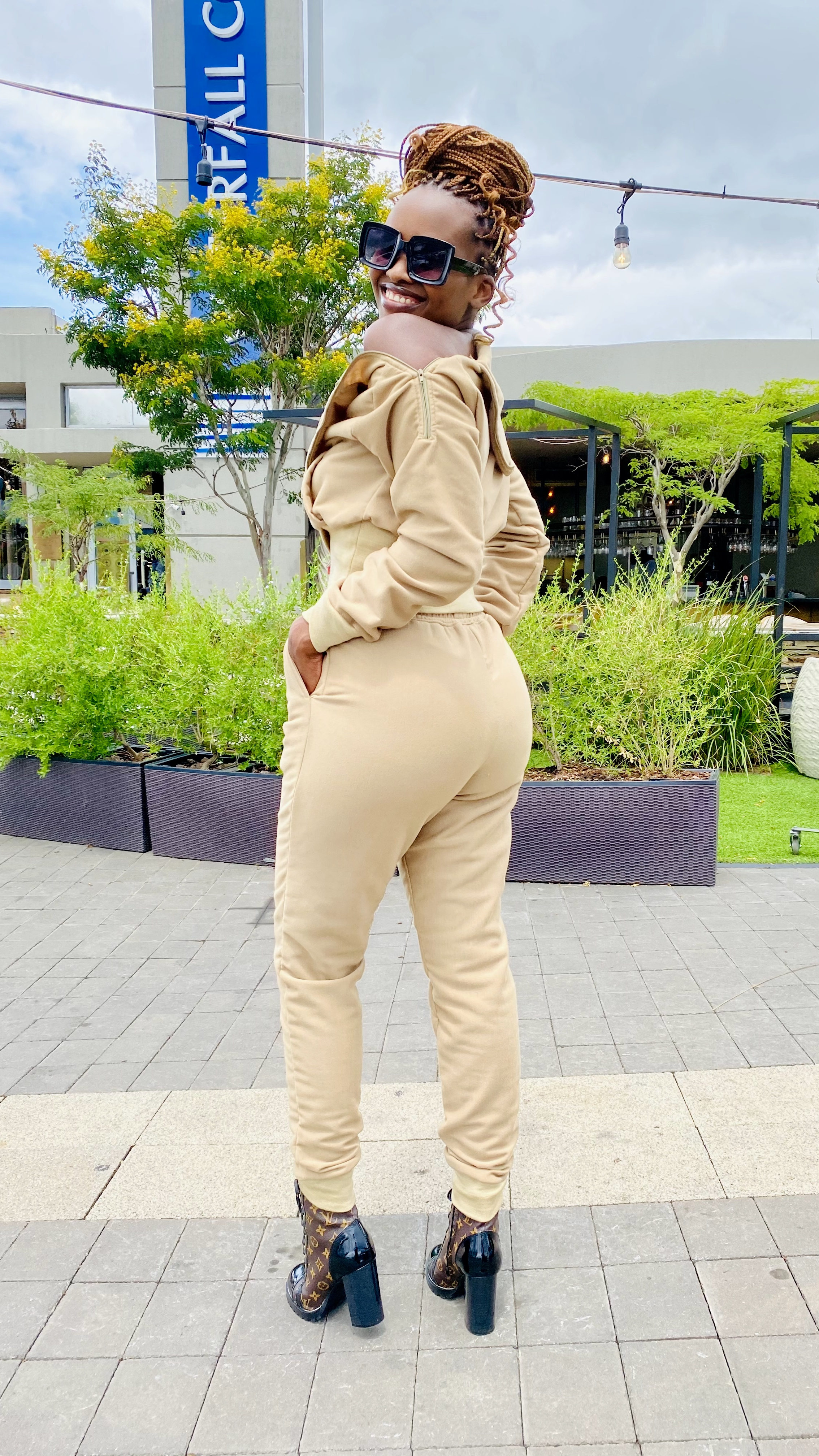 Chic-Waist Utility Track Dress